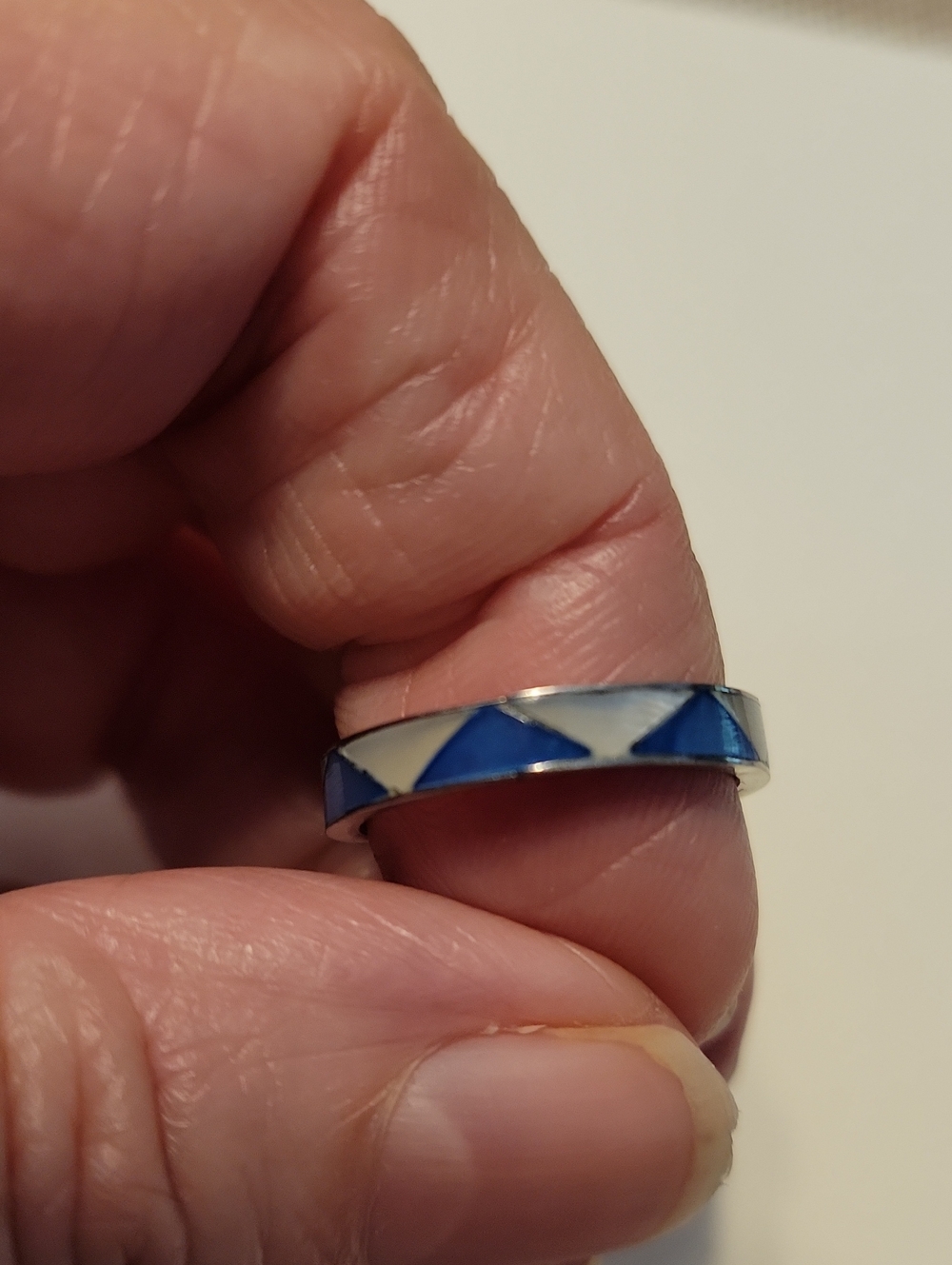 Mother Pearl Geometric Women’s Ring Size 5